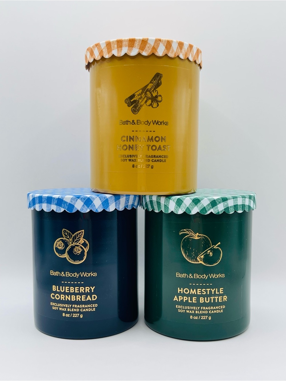 Bath & Body Works Preserve Collection Single Wick Candles 3-Pack Set | No Offers